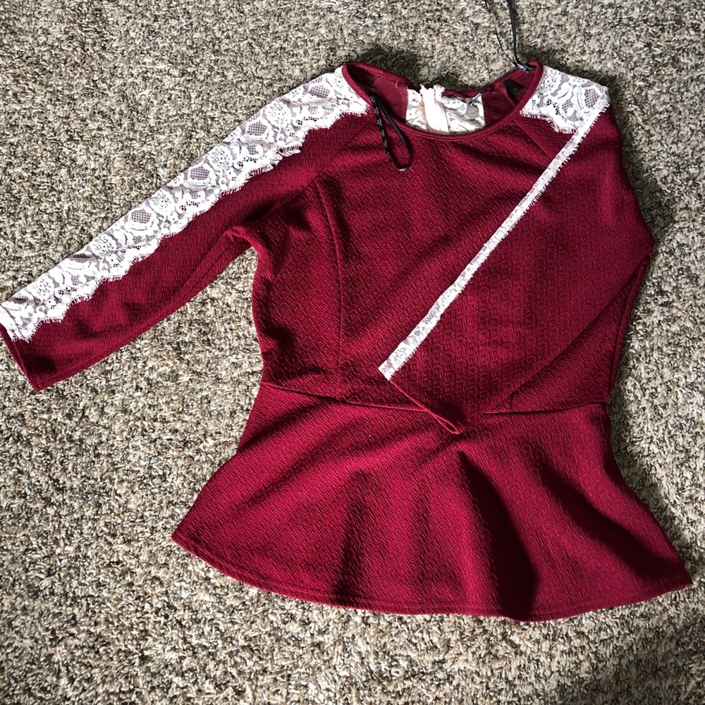 BKE dress peplum top